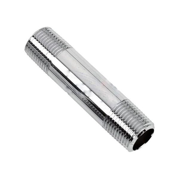 Plumbing N Parts 0.5 in. Cylindrical Chrome Tub Spout Nipple in